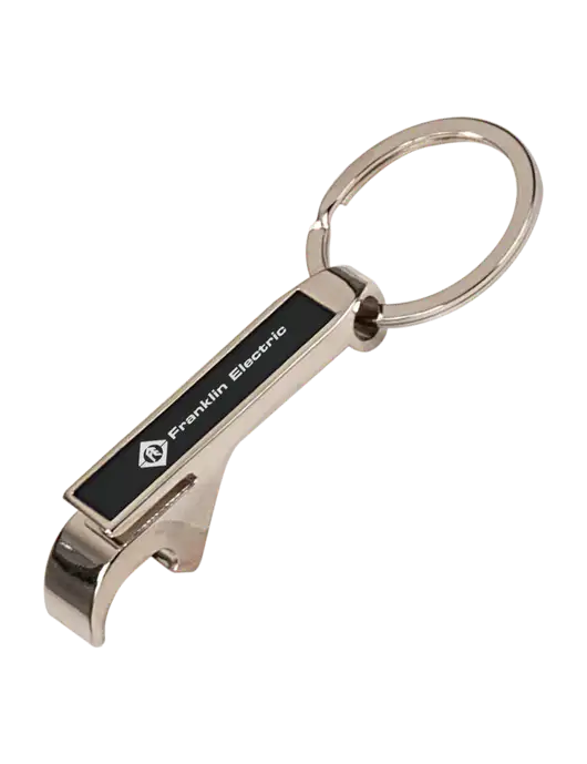 Black Bottle Opener Keychain w/Franklin Electric Logo