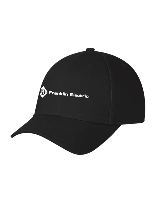 Black Structured Cap Hook & Loop w/Franklin Electric Logo