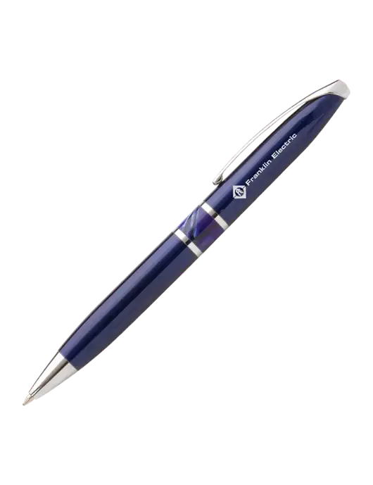 Illusion Navy Pen - Black Ink w/Franklin Electric Logo
