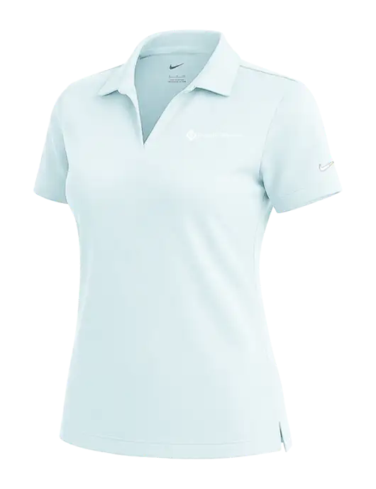 NIKE Very Light Blue Womens Dri-Fit Micro Pique Polo w/Franklin Electric Logo