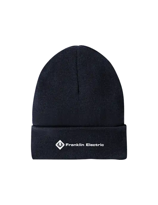 Recycled True Navy Beanie w/Franklin Electric Logo