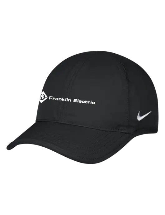 Nike Black Featherlight Cap w/Franklin Electric Logo