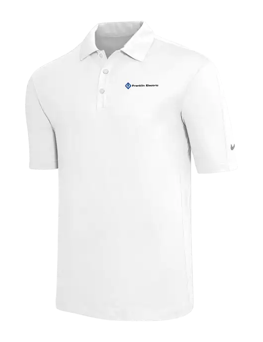 Nike White Tech Sport Dri-FIT Polo w/Franklin Electric Logo