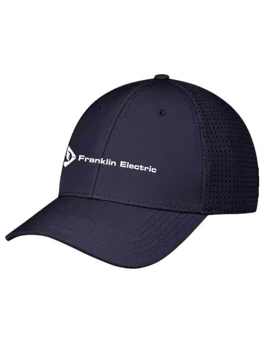 Navy Performance Stretchable Cap Hook & Loop w/Franklin Electric Logo