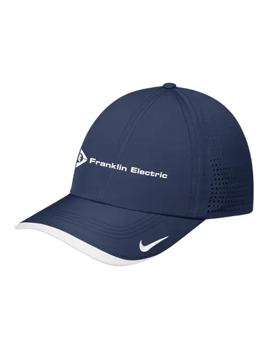 Nike Navy/White Dri-FIT Perforated Performance Cap w/Franklin Electric Logo