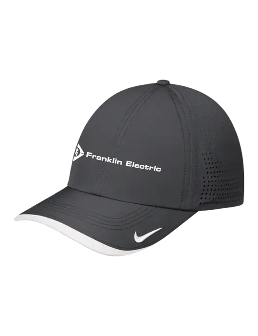 Nike Dark Grey/White Dri-FIT Perforated Performance Cap w/Franklin Electric Logo