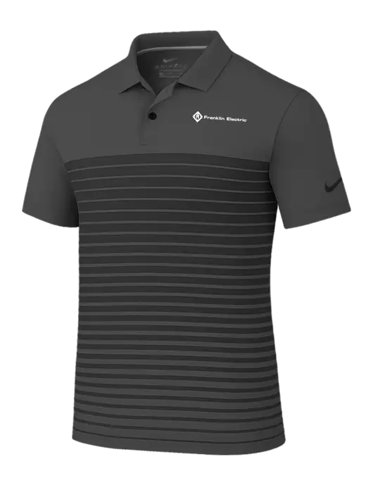 Nike Dark Grey Dri-FIT Vapor Block Polo w/Franklin Electric Logo