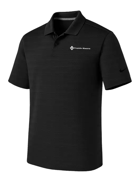 Nike Black Dri-FIT Vapor Jacquard Polo w/Franklin Electric Logo