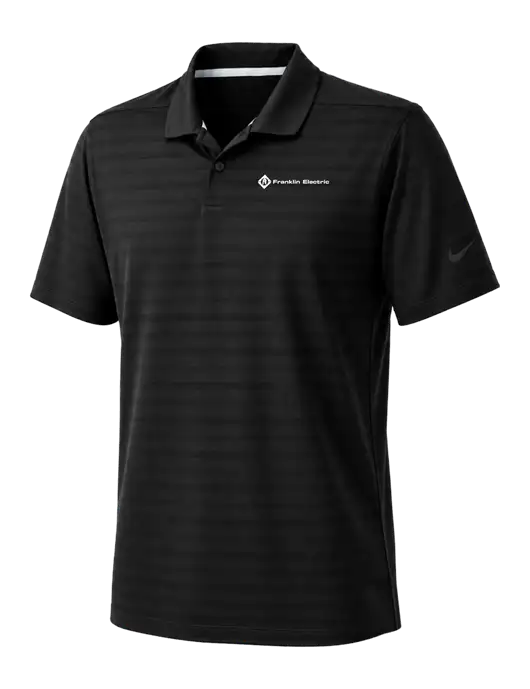 Nike Black Dri-FIT Vapor Jacquard Polo w/Franklin Electric Logo