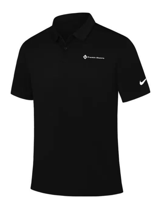 Nike Black Dry Essential Solid Polo w/Franklin Electric Logo