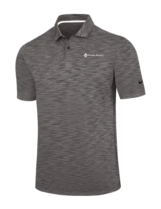 Nike Dark Grey Dri-FIT Vapor Space Dyed Polo w/Franklin Electric Logo