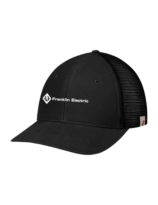 Carhartt Black Canvas Trucker Cap w/Franklin Electric Logo