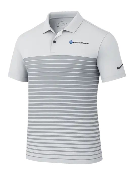 Nike Light Grey Dri-FIT Vapor Block Polo w/Franklin Electric Logo