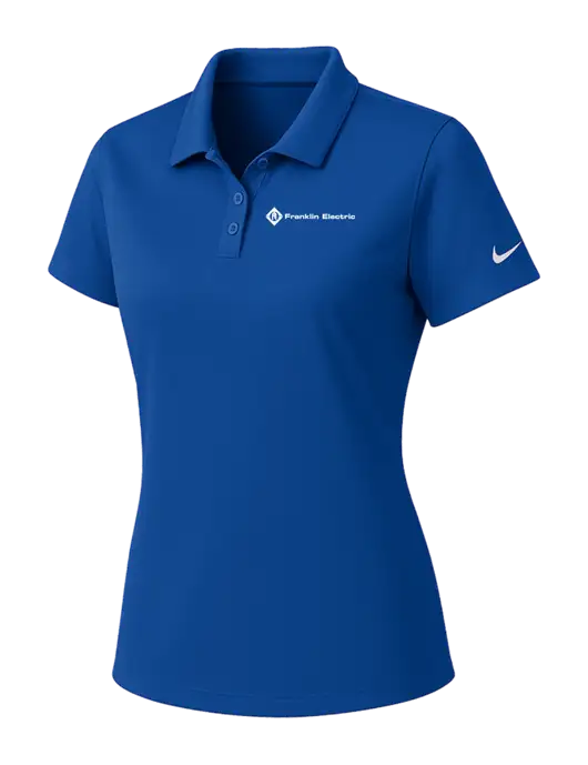 Nike Womens Dark Royal Dry Essential Solid Polo w/Franklin Electric Logo