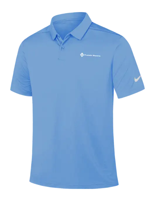 Nike Light Blue Dry Essential Solid Polo w/Franklin Electric Logo