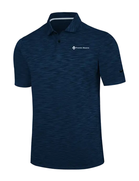 Nike Navy Dri-FIT Vapor Space Dyed Polo w/Franklin Electric Logo