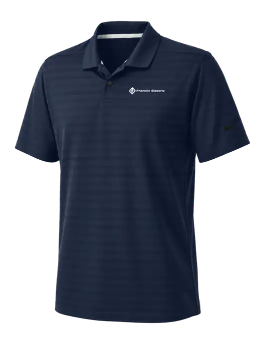 Nike Navy Dri-FIT Vapor Jacquard Polo w/Franklin Electric Logo
