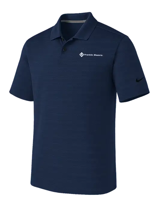 Nike Navy Dri-FIT Vapor Jacquard Polo w/Franklin Electric Logo
