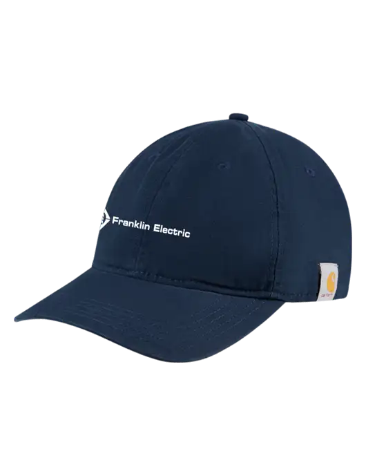 Carhartt Navy Cotton Canvas Cap w/Franklin Electric Logo