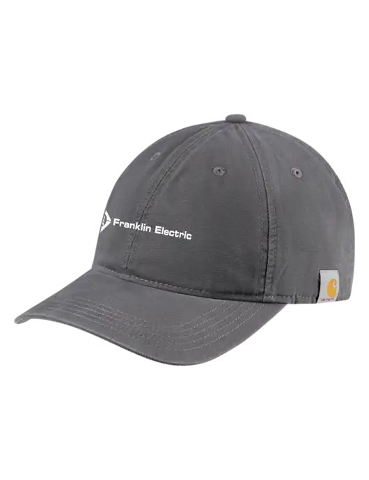 Carhartt Dark Grey Cotton Canvas Cap w/Franklin Electric Logo