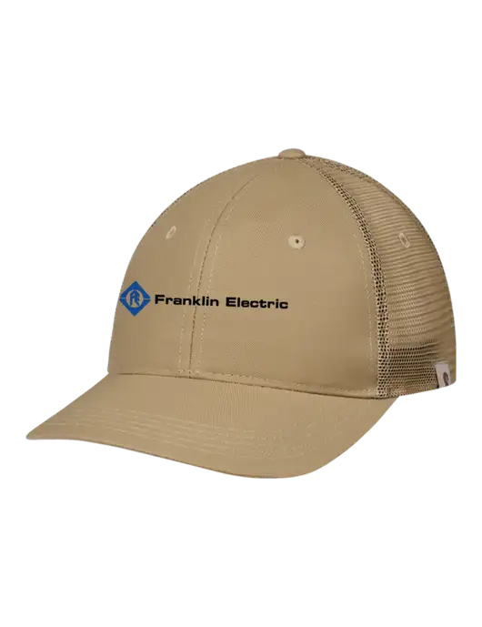Carhartt Dark Tan Trucker Rugged Pro Series Cap w/Franklin Electric Logo