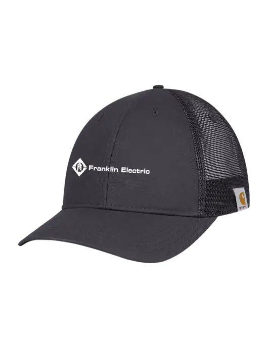 Carhartt Dark Grey Canvas Trucker Cap w/Franklin Electric Logo