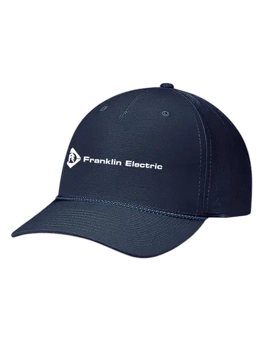 Richardson Laser Perf Performance Dark Navy/Navy-Grey-Blue Rope Cap w/Franklin Electric Logo