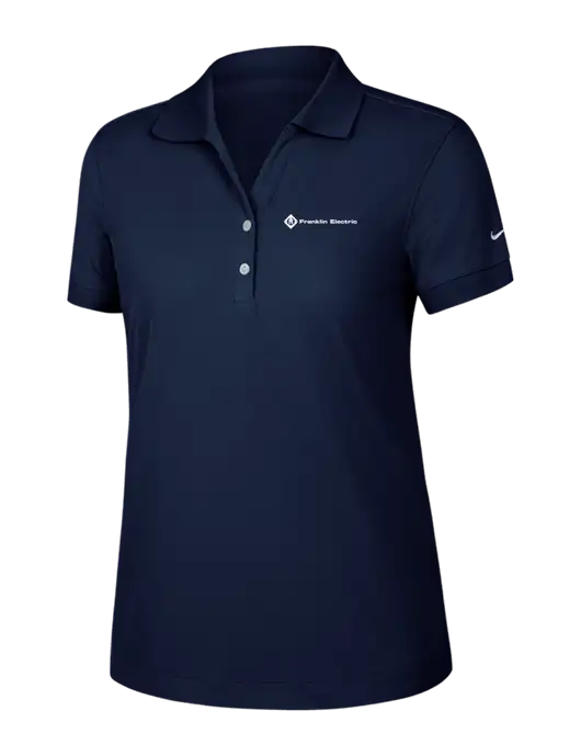 Nike Womens Dri-FIT Classic Dark Navy Polo w/Franklin Electric Logo