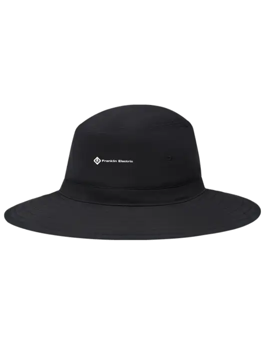 Black Booney Sun Hat w/Franklin Electric Logo