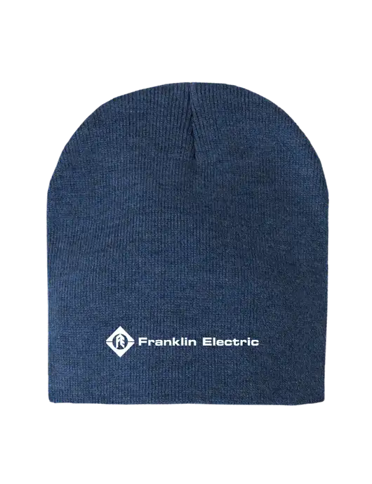 Dark Royal Heather Element Knit Beanie w/Franklin Electric Logo