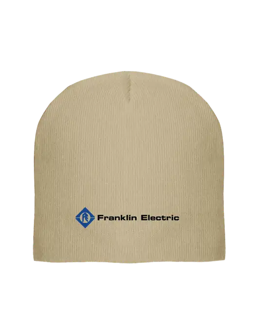 Solid Tan Element Knit Beanie w/Franklin Electric Logo