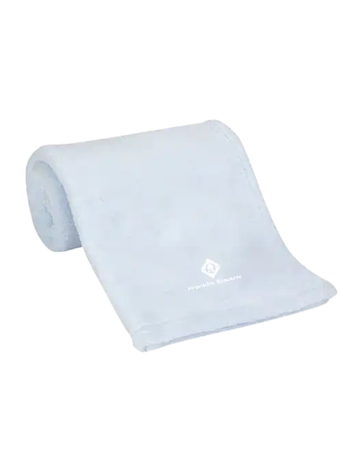 Blue Alpine Fleece Mink Touch Luxury Baby Blanket  w/Franklin Electric Logo