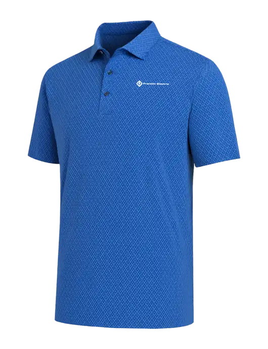 Callaway All-Over Stitched Royal Chev Polo  w/Franklin Electric Logo