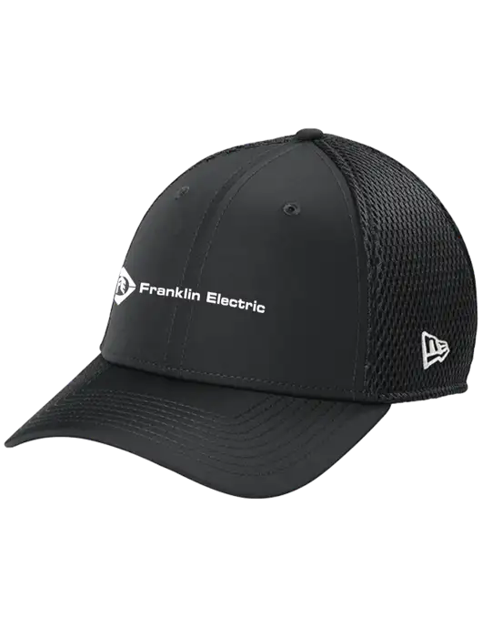 New Era 39THIRTY Performance Stretch Charcoal Grey Mesh Cap w/Franklin Electric Logo