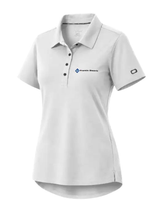 OGIO Womens Envision White Polo w/Franklin Electric Logo