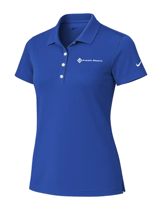 Nike Womens Royal Tech Basic Dri-FIT Polo
 w/Franklin Electric Logo