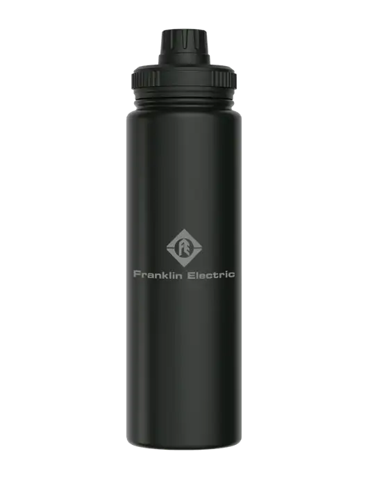 Liquid Life Black Sport Bottle w/Franklin Electric Logo