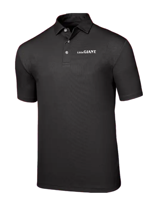 Callaway Birdseye Black Polo w/Little Giant Logo