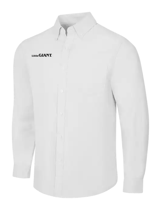 White SuperPro Oxford Shirt w/Little Giant Logo