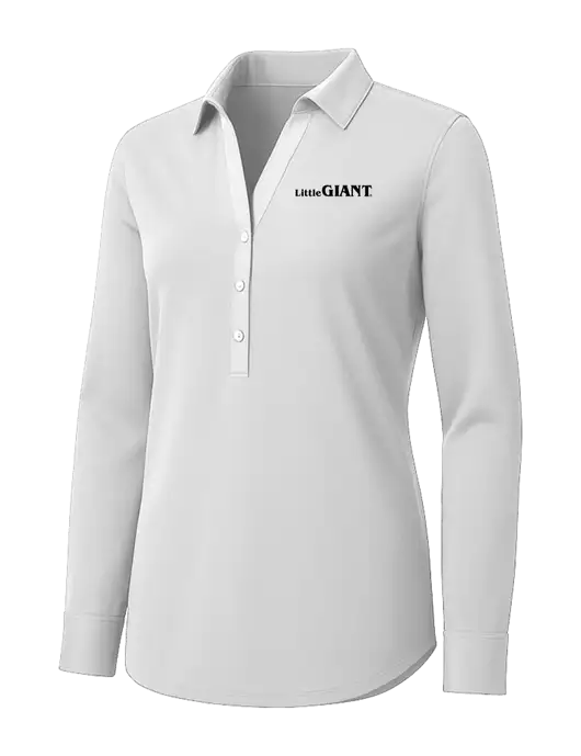 Womens White City Stretch Shirt w/Little Giant Logo