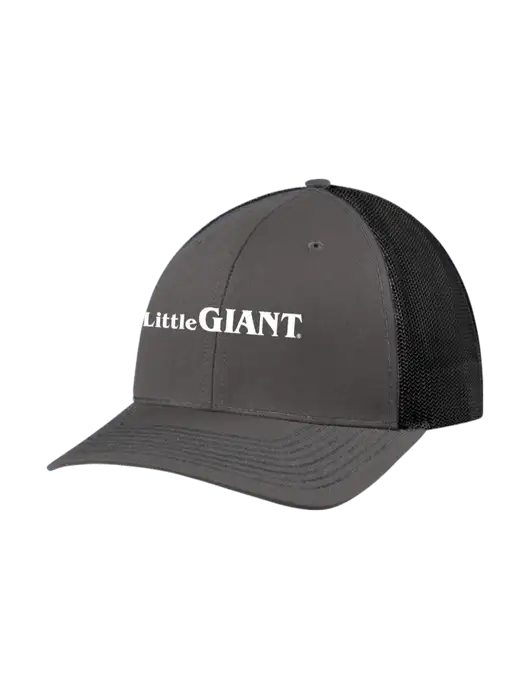 Richardson Adjustable Snapback Original 112 Trucker Cap Dark Grey w/Black Mesh w/Little Giant Logo