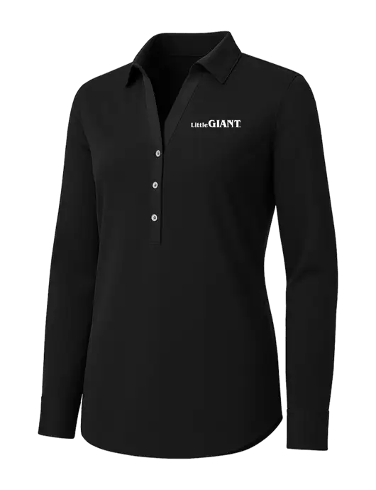 Womens Black City Stretch Shirt w/Little Giant Logo