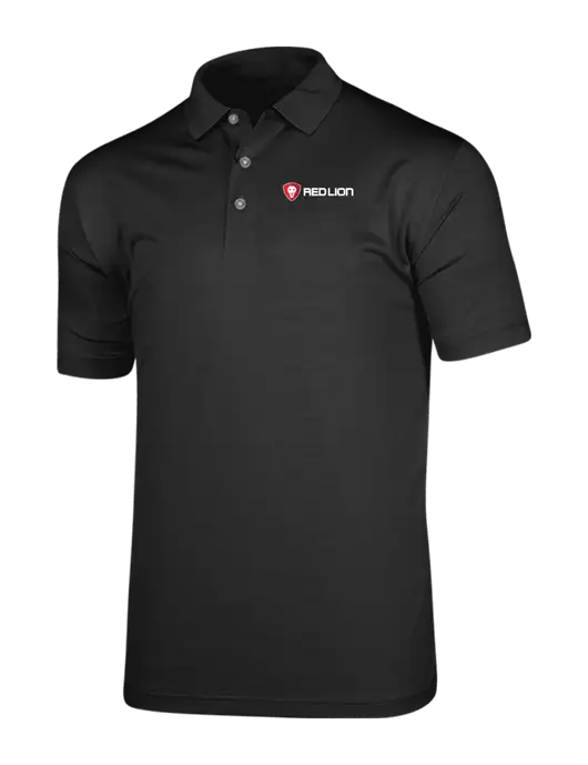 Callaway Vibrant Black Ventilated Polo w/Red Lion Logo