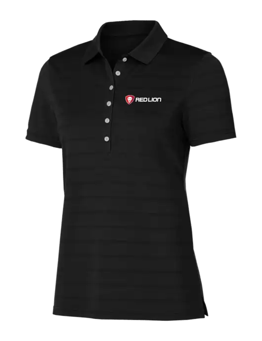 Callaway Womens Black Ventilated Polo w/Red Lion Logo