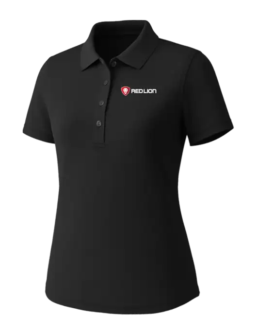 Callaway Womens Core Black Performance Polo w/Red Lion Logo