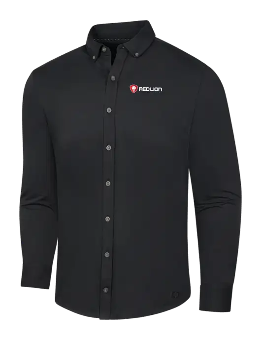 OGIO Blacktop Modern Code Stretch Button-Up Shirt w/Red Lion Logo