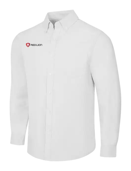 White SuperPro Oxford Shirt w/Red Lion Logo