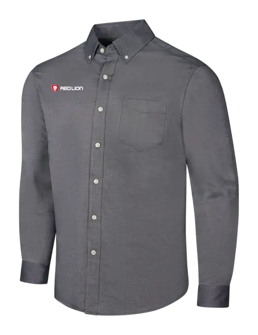 Dark Grey SuperPro Oxford Shirt w/Red Lion Logo