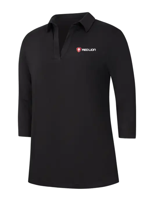 Womens Black Luxe Knit Tunic w/Red Lion Logo