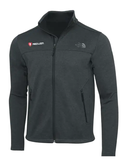 North Face Dark Grey Heather Ridgewall Soft Shell Jacket w/Red Lion Logo
